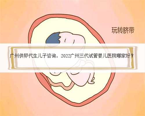 广州供卵代生儿子咨询，2022广州三代试管婴儿医院哪家好？